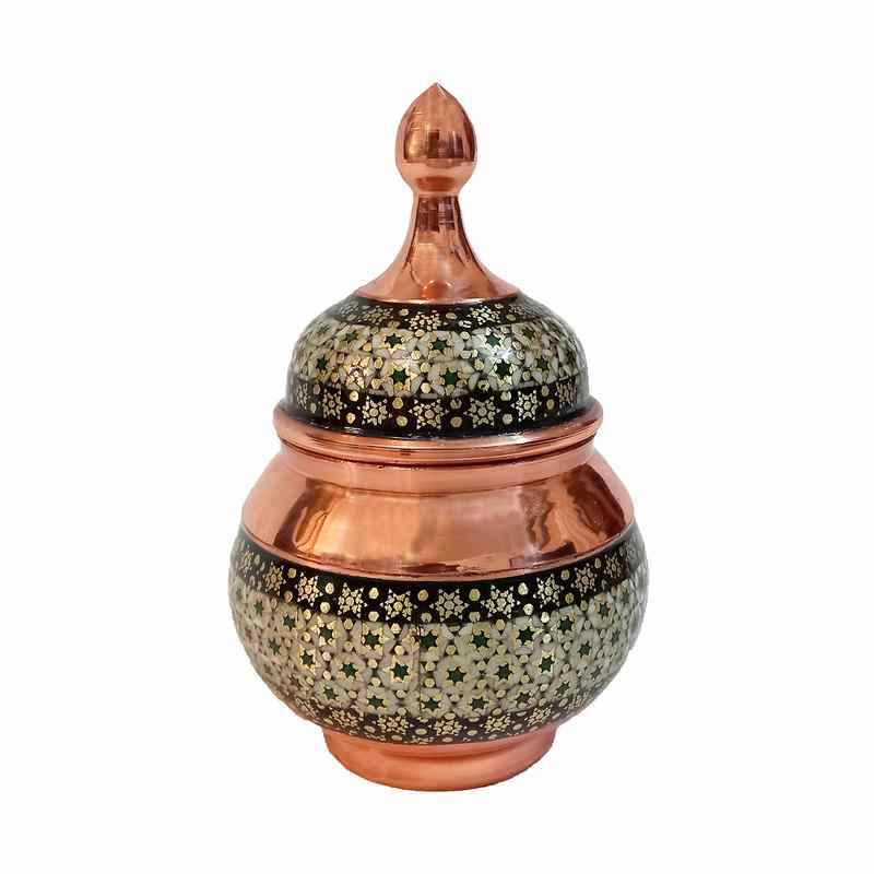قندان مسی منبت کاری مناسب پذیرایی لوکس و مجلسی